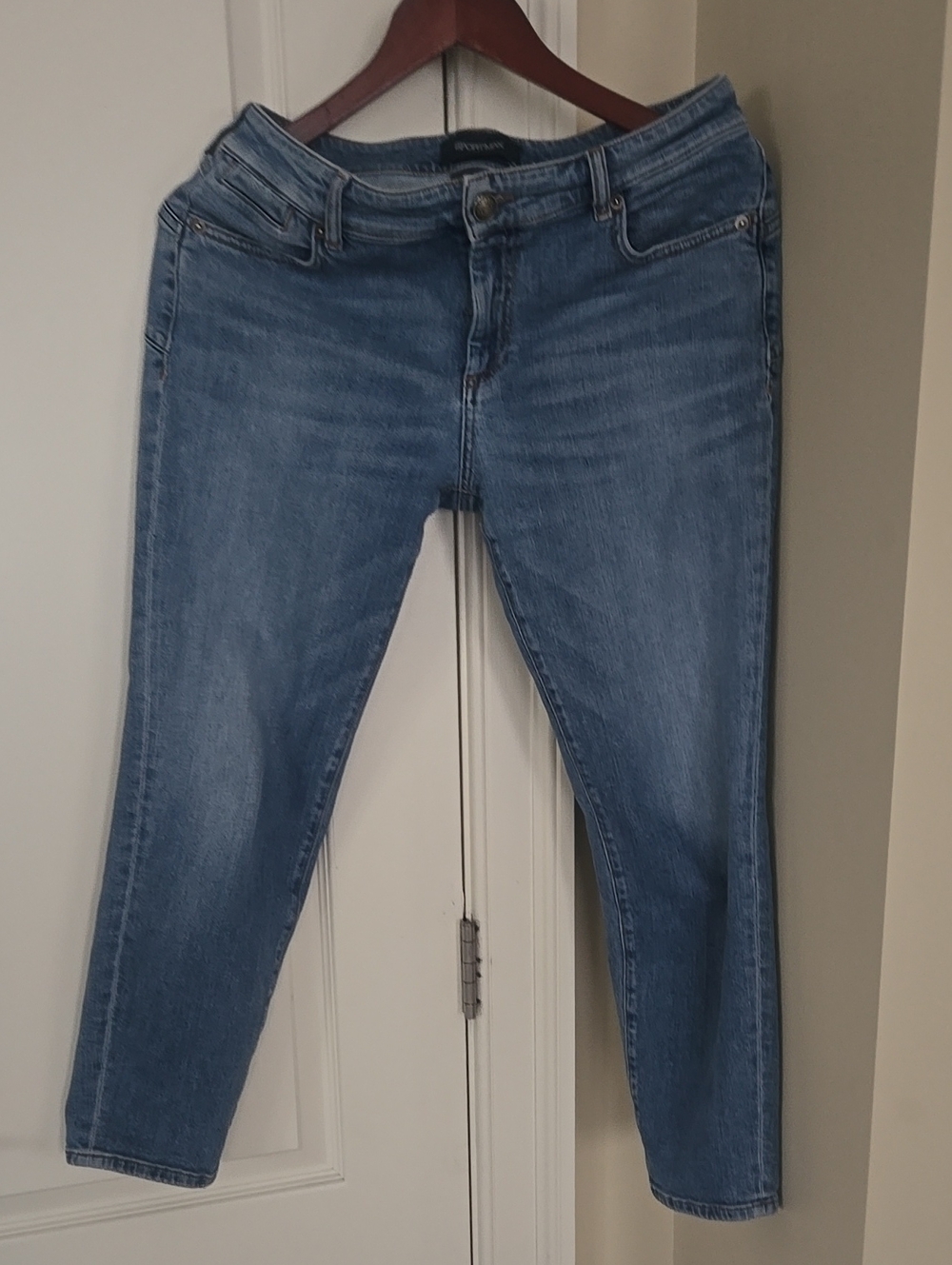 Sportmax Women's Mid-Blue Ankle Jeans